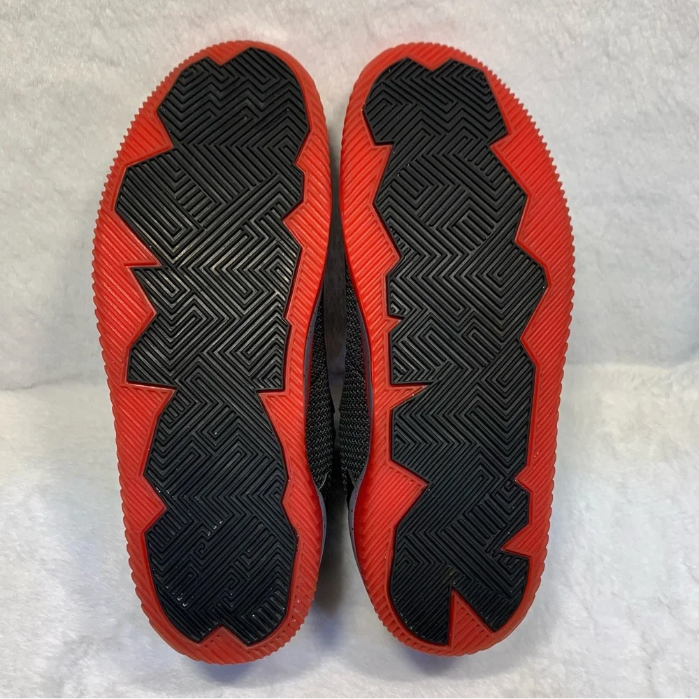 Nike Air Jordan Spike Forty Athletic Sneakers Black Fire Red Cement Grey Size 11